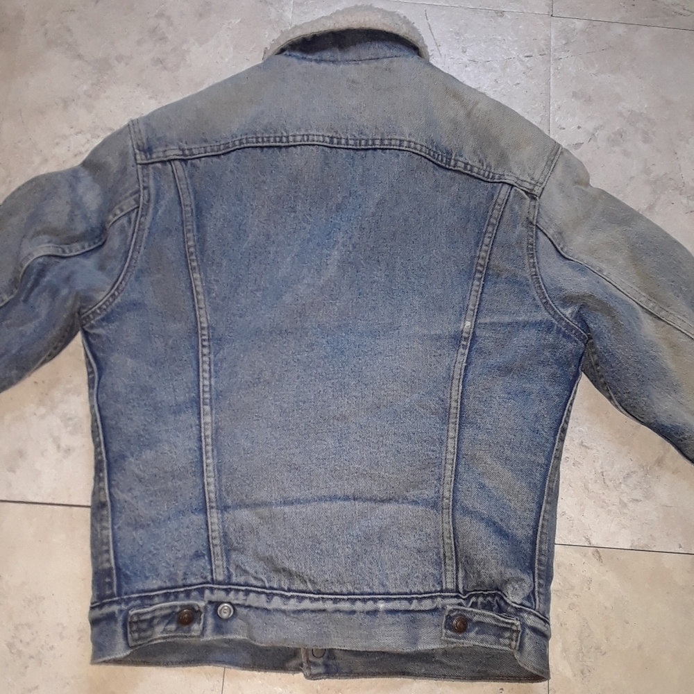 Vintage Levi's Orange Tab Sherpa Lined Denim Jacket - Picture 6 of 9